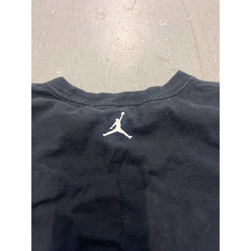 Jordan T-Shirt Men Large Black Graphic Print Short Sleeve Streetwear Skater Boho